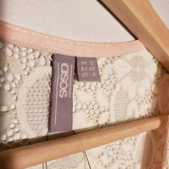 NWT ASOS Lace Mini Dress sz 8 - Picture 8 of 9